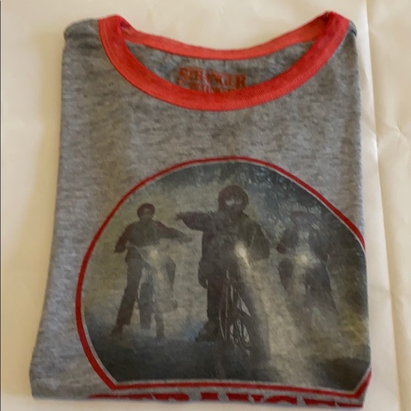 Stranger Things Burnout Ringer Tee LARGE - Picture 6 of 8